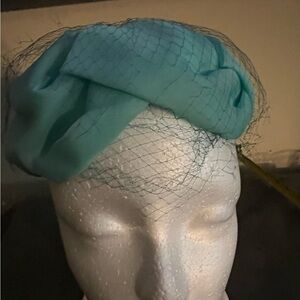 1950’s Teal Fascinator